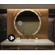 Specchio bagno Retroilluminante led 20W + Specchietto Cosmetico 20X integrato + Altoparlante Bluetooth art. speOV1