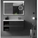 Specchio Bagno Filo Lucido Angoli squadrati Retroilluminante led 20W con specchietto cosmetico 20x  integrato