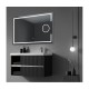 Specchio Bagno Filo Lucido Angoli squadrati Retroilluminante led 20W con specchietto cosmetico 20x integrato art. spez04