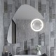 Su Misura Specchio da Bagno Filo Lucido irregolare Retroilluminante led 20W con specchietto cosmetico 20x  integrato art. spnZ6 