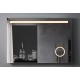 Specchio Bagno Filo Lucido Angoli squadrati Retroilluminante led 20W con specchietto cosmetico 20x  integrato art. spe72 