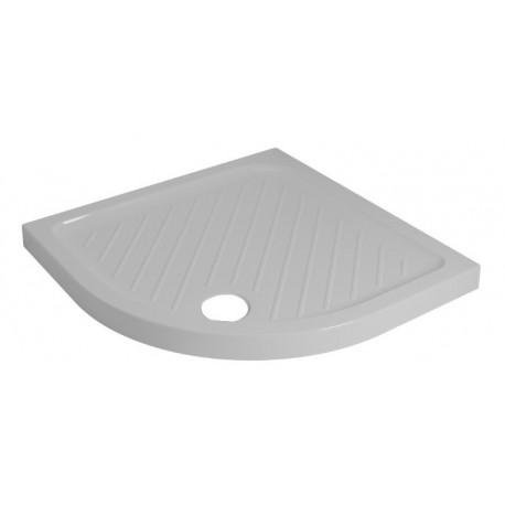 Piatto Doccia 90x90 semicircolare H.7 cm in Ceramica Bianco Lucido Gemma 2 di dolomite