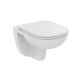 Sanitari Sospesi Vaso + Bidet Gemma 2 di Dolomite in ceramica bianca lucida