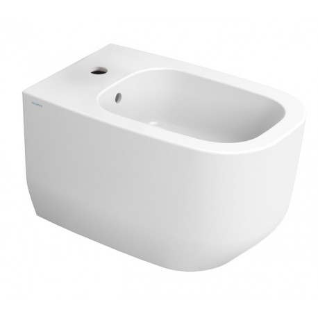 Bidet sospeso serie Alba di Dolomite in ceramica bianco lucido