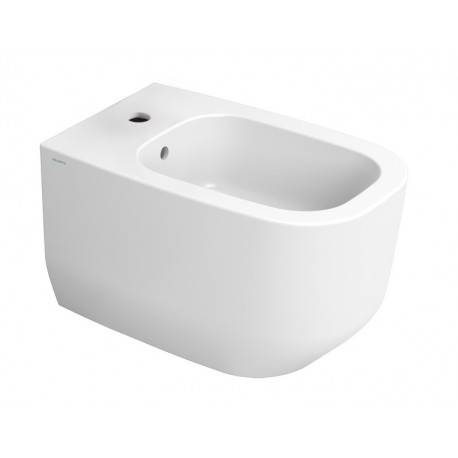 Bidet sospeso serie Alba di Dolomite in ceramica bianco opaco