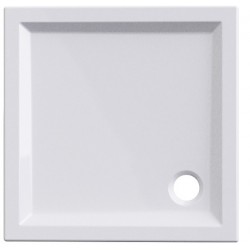 Piatto Doccia 70x70 cm in Acrilico sanitario rinforzato con vetro resina di Colore Bianco Altezza 6 cm