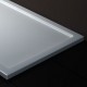 Piatto Doccia semicircolare 80x80 cm in Acrilico sanitario rinforzato con vetro resina di Colore Bianco Altezza 6 cm