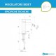 Miscelatori Lavabo + Bidet + Incasso Doccia con deviatore nero opaco Mugello di Tonino Lamborghini