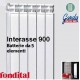 Radiatore in Alluminio Interasse 900 Fondital garda dual80 batteria da 5 elementi