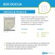 Box doccia soffietto pvc semicircolare asimmetrico ad apertura centrale 70x90 cm h.188 mod. colibri sfera plus marca Forte