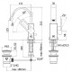 Effe Paffoni Miscelatori Lavabo Bidet a Canna Alta Orientabile