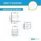 Sanitari Orchidea Vaso con tecnologia rimless + Bidet in Ceramica Bianca Lucida