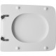 Sedile wc per Dolomite vaso Ebla in Legno Poliestere Colato - Fissaggio con cerniere passanti