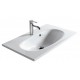 Lavabo consolle installazione sospesa/soprapiano 75x 45 cm Ergo marca Galassia