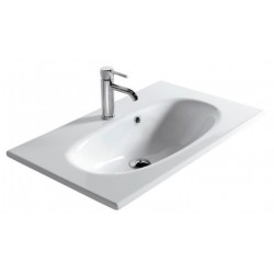 Lavabo consolle installazione sospesa/soprapiano 75x 45 cm Ergo marca Galassia