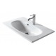 Lavabo consolle installazione sospesa/soprapiano 75x 45 cm Ergo marca Galassia