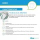 Sanitari Vitra ROUND Filomuro Vaso senza brida (sistema rimfree) + Bidet in Ceramica Bianco Lucido