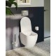 Sanitari Sospesi Vaso con sistema rimfree (senza brida di risciacquo) + Bidet Mia Round di Vitra in ceramica bianco lucido