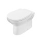 Gelso di Linpha Sanitary Vaso con tecnologia rimless + Bidet in Ceramica Bianca Lucida