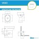 Gelso di Linpha Sanitary Vaso con tecnologia rimless + Bidet in Ceramica Bianca Lucida
