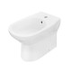 Gelso di Linpha Sanitary Vaso con tecnologia rimless + Bidet in Ceramica Bianca Lucida