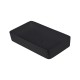 Lavabo da appoggio 61,4 larghezza x 31,6 profondità cm in ceramica nero opaca matt modello d72