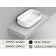 Lavabo da appoggio ovale larghezza 62 x profondità 38 cm. in ceramica modello noemi di Dolomite