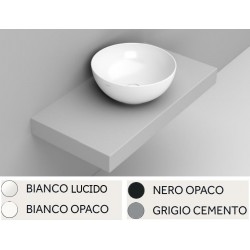 Lavabo da appoggio diam. 44 cm. in ceramica modello noemi di Dolomite