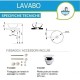 Lavabo da appoggio diam. 44 cm. in ceramica modello noemi di Dolomite