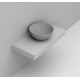Lavabo da appoggio diam. 44 cm. in ceramica grigio cemento modello noemi di Dolomite
