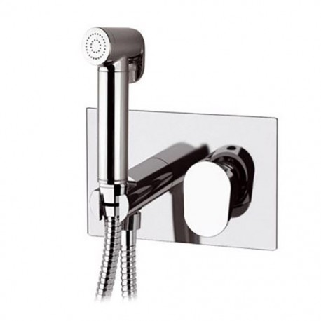 Miscelatore incasso comprensivo di doccetta shut-off, supporto doccia-presa acqua di Remer Rubinetterie cod. D60W