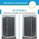 Box doccia angolare cristallo 6 mm. grigio fumè profilo cromo lucido altezza 190 cm. art. dian21
