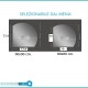 Su Misura Specchio Semicircolare da Bagno Filo Lucido Retroilluminante led 20W art.Ovo2 con pulsante touch integrato