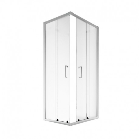 Box doccia angolare Misura 70x100 cm cristallo 6 mm. Trasparente profilo cromo lucido altezza 190 cm. art. dian22