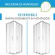 Box doccia angolare Misura 70x100 cm cristallo 6 mm. Trasparente profilo cromo lucido altezza 190 cm. art. dian22