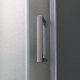 Box Doccia Semicircolare Misura 80x80 cm Cristallo Satinato 6 mm. Profili Cromo Altezza 185 cm (cod.OM6)