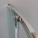 Box Doccia Semicircolare Misura 80x80 cm Cristallo Satinato 6 mm. Profili Cromo Altezza 185 cm (cod.OM6)