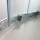 Box Doccia Semicircolare Misura 80x80 cm Cristallo Satinato 6 mm. Profili Cromo Altezza 185 cm (cod.OM6)