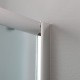 Box Doccia Semicircolare Misura 80x80 cm Cristallo Satinato 6 mm. Profili Cromo Altezza 185 cm (cod.OM6)