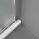 Box Doccia Semicircolare Misura 80x80 cm Cristallo Satinato 6 mm. Profili Cromo Altezza 185 cm (cod.OM6)