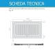 Piatto doccia di galassia 80x140 h 6 cm rettangolare in ceramica bianco + Piletta Sifonata