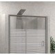 Box Doccia Scorrevole Cristallo Serigrafato 6 mm Trattamento Anticalcare Altezza 190 cm