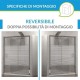 Box Doccia Scorrevole Cristallo Serigrafato 6 mm Trattamento Anticalcare Altezza 190 cm