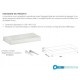 Mensola per lavabo Larghezza 96 x Profondità 46  x Altezza 10 cm in finitura olmo bianco per lavabi d'appoggio