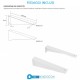 Mensola per lavabo Larghezza 96 x Profondità 46  x Altezza 10 cm in finitura olmo bianco per lavabi d'appoggio