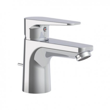 Miscelatore lavabo serie Orange marca Paffoni con piletta di scarico in ottone cromo lucido