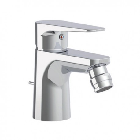 Miscelatore bidet serie Orange marca Paffoni con piletta di scarico in ottone cromo lucido