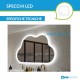 Su Misura Specchio Irregolare Filo Lucido Retroilluminante led 20W con bordo sabbiato art. spe189