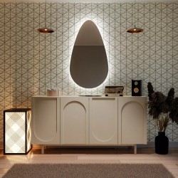 Su Misura Specchio Irregolare Filo Lucido Retroilluminante led 20W art. spe191