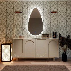 Su Misura Specchio Irregolare Filo Lucido Retroilluminante led 20W con pulsante touch art. spe192